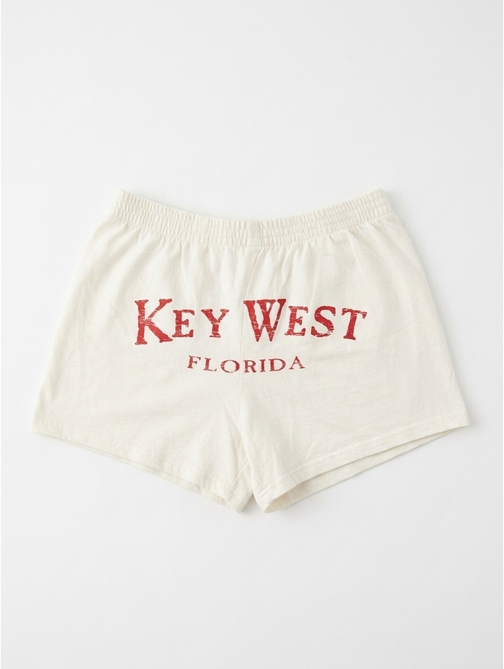 Jaccii Sport Girls' Key West Florida White Cotton Shorts, Size Large